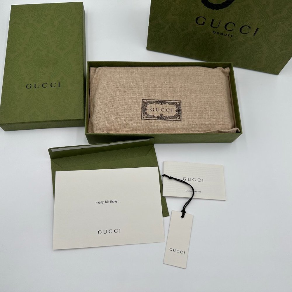 π₯GUCCI ANIMALIER LEATHER ZIP AROUND WALLET π₯FULL INCLUSIONπ₯ - Picture 13 of 14